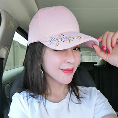 Flower Embroidery Cotton Baseball Cap