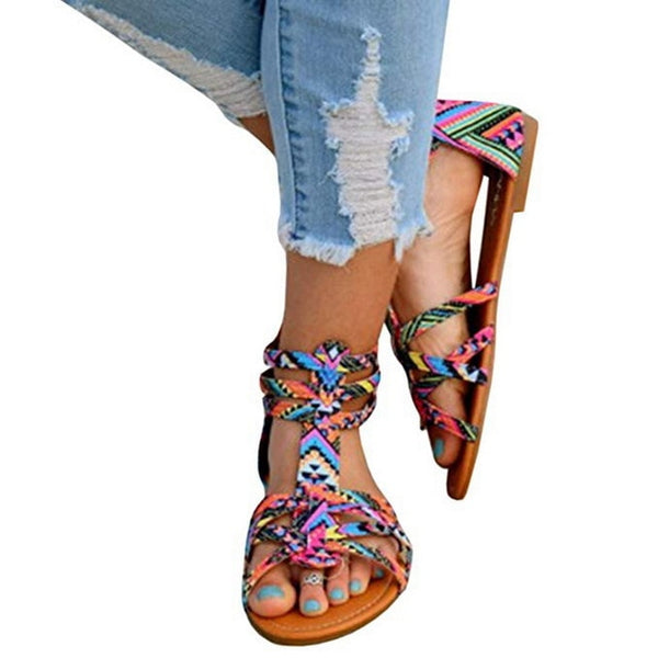 Bohemian Roman Summer Flat Shoes