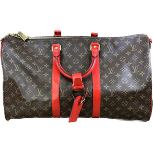 Louis Vuitton Monogram Eclipse Keepall Bandouliere 45 M40569 w/Accessories  Men's