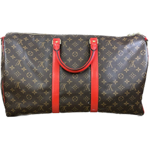 Louis Vuitton LVxUF Keepall Bandouliere 45 Tufted Monogram Satchel Bag Bicolor