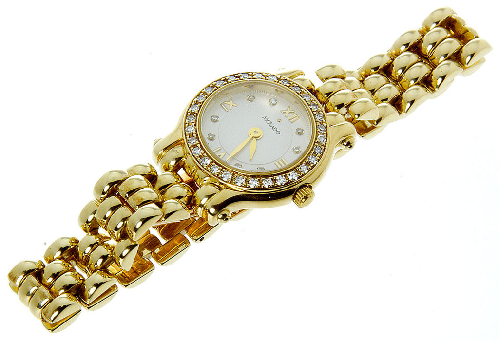 Movado Brileti 14k Gold & Diamond Watch – Chicago Pawners & Jewelers