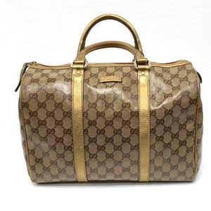 Gucci Joy GG Supreme Crystal Gold Boston Bag – CPJ