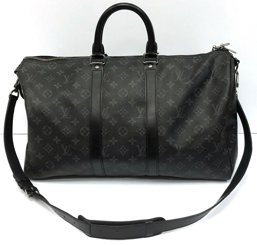 Louis Vuitton Keepall Bandouliére 45 Monogram Eclipse Canvas – Chicago Pawners & Jewelers