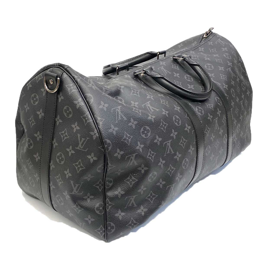 Authentic Louis Vuitton Keepall Bandouliere 55 Monogram Macassar Trave