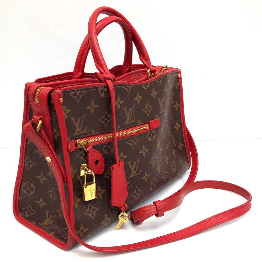 Louis Vuitton Brown Monogram Popincourt PM Satchel Shoulder Handbag Marine  