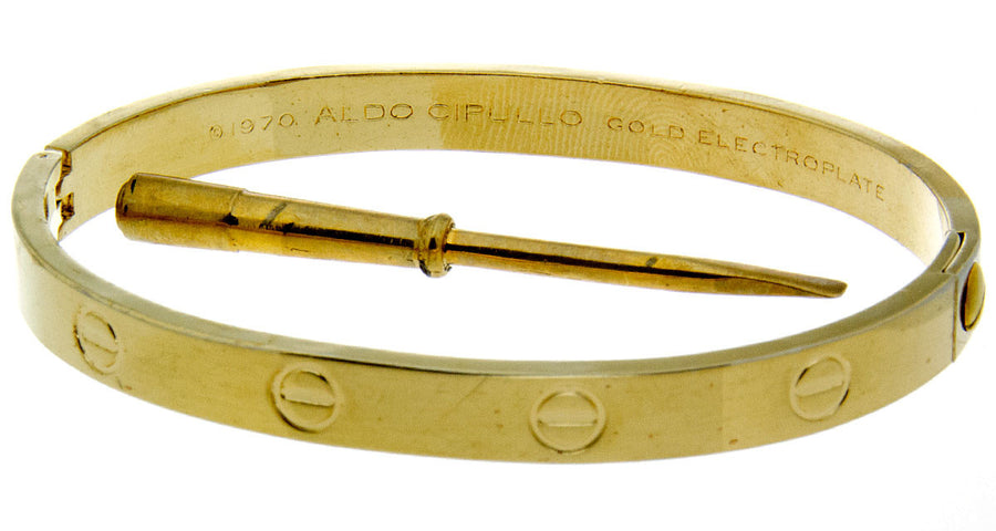 cartier gold love bracelet 1970 revson by aldo cipullo