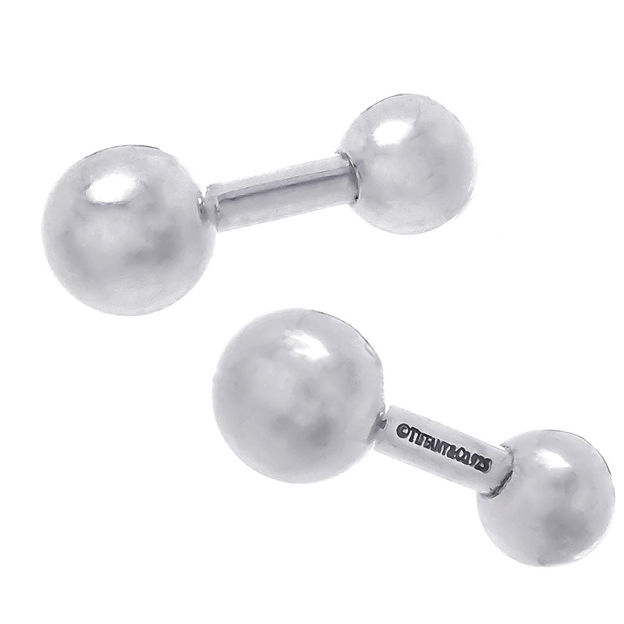 tiffany barbell cufflinks