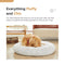Lifease Dog Beds Warming Donut Bed, for Small Medium Large Dogs & Cats with Orthopedic Memory Foam, Fluffy and Chic Washable Pet Bed Multiple Sizes