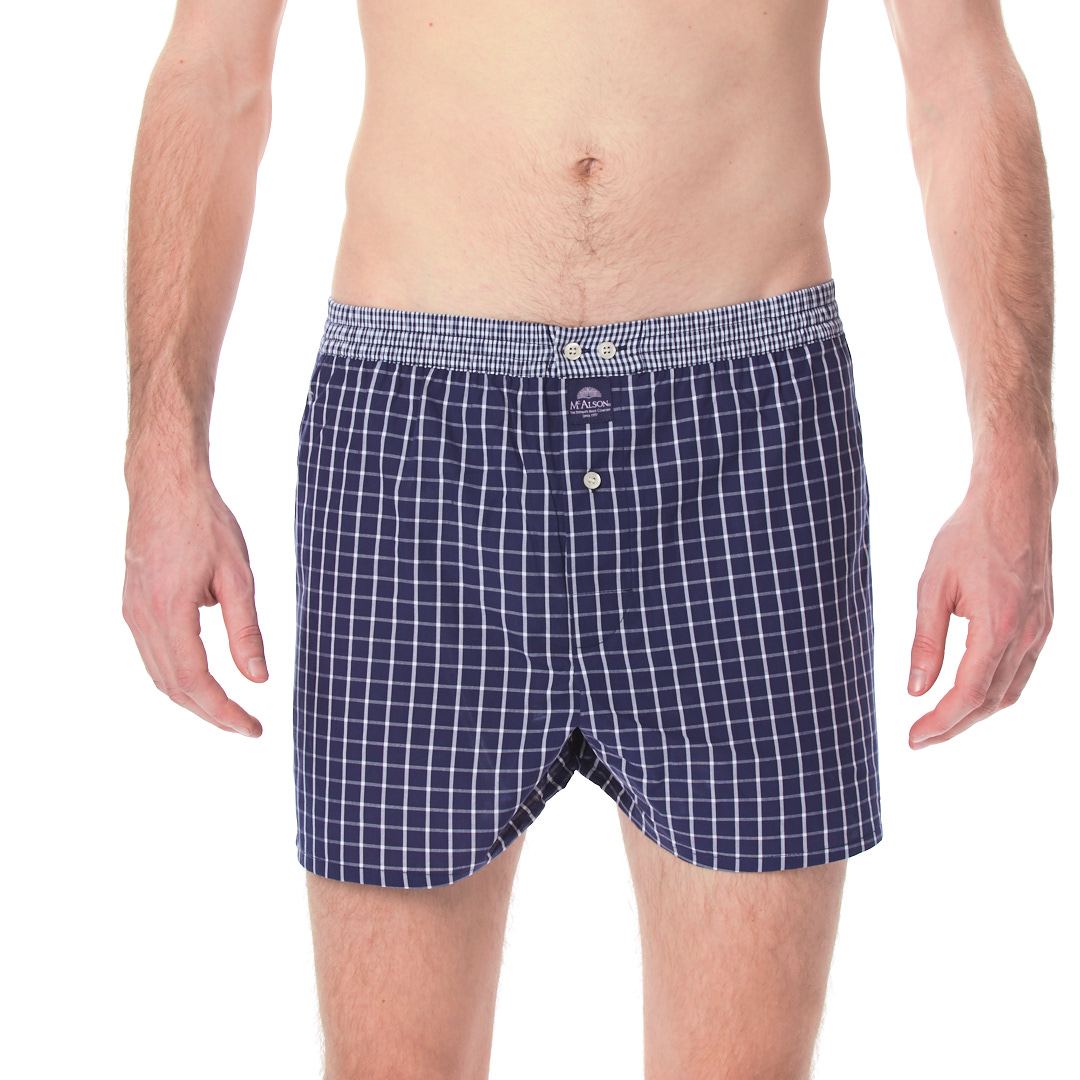 McAlson boxer short m0220 - checkered navy blue