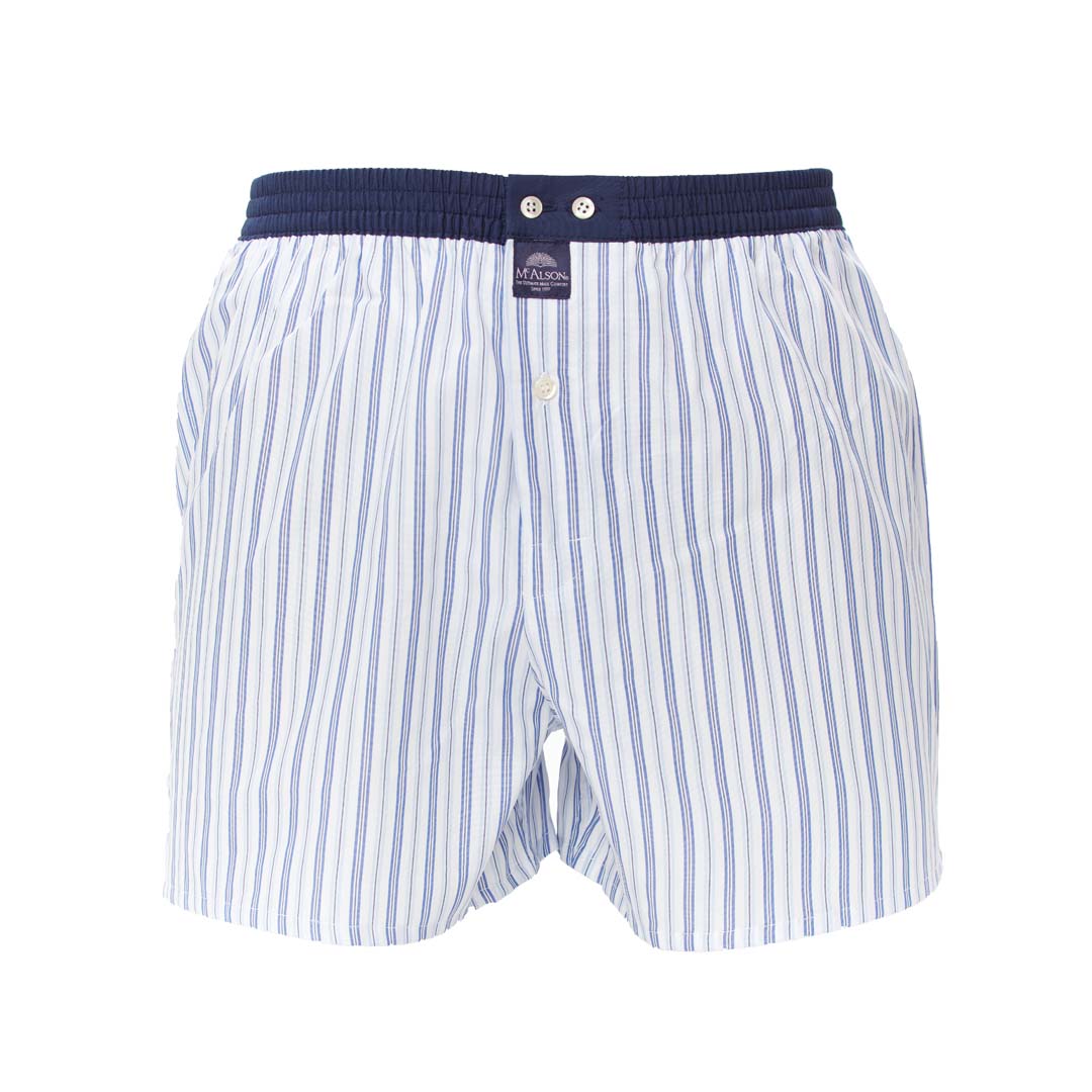 McAlson boxer short M4704 - Striped blue & white