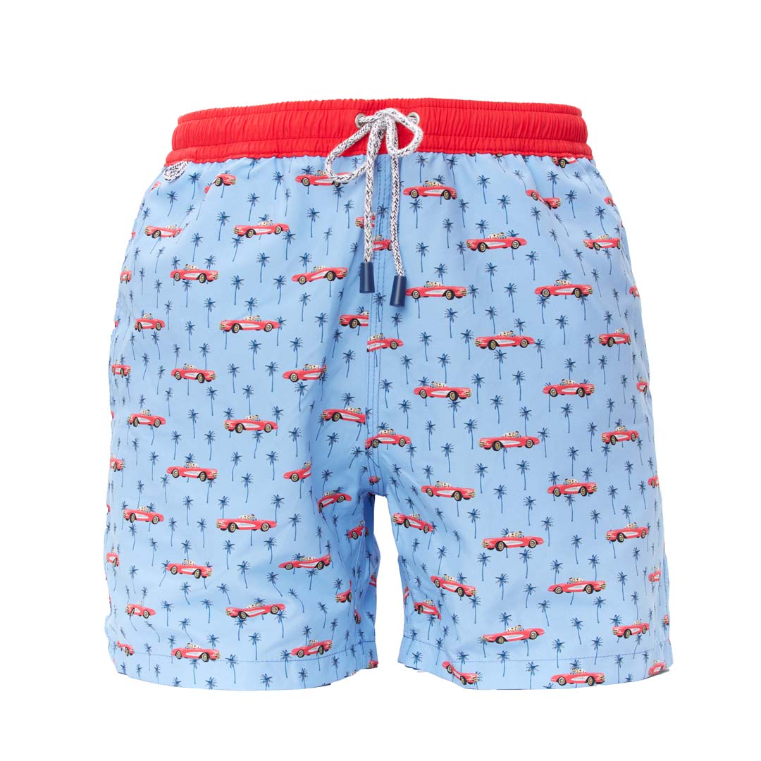 McAlson swim short MS4711 - LA car light blue