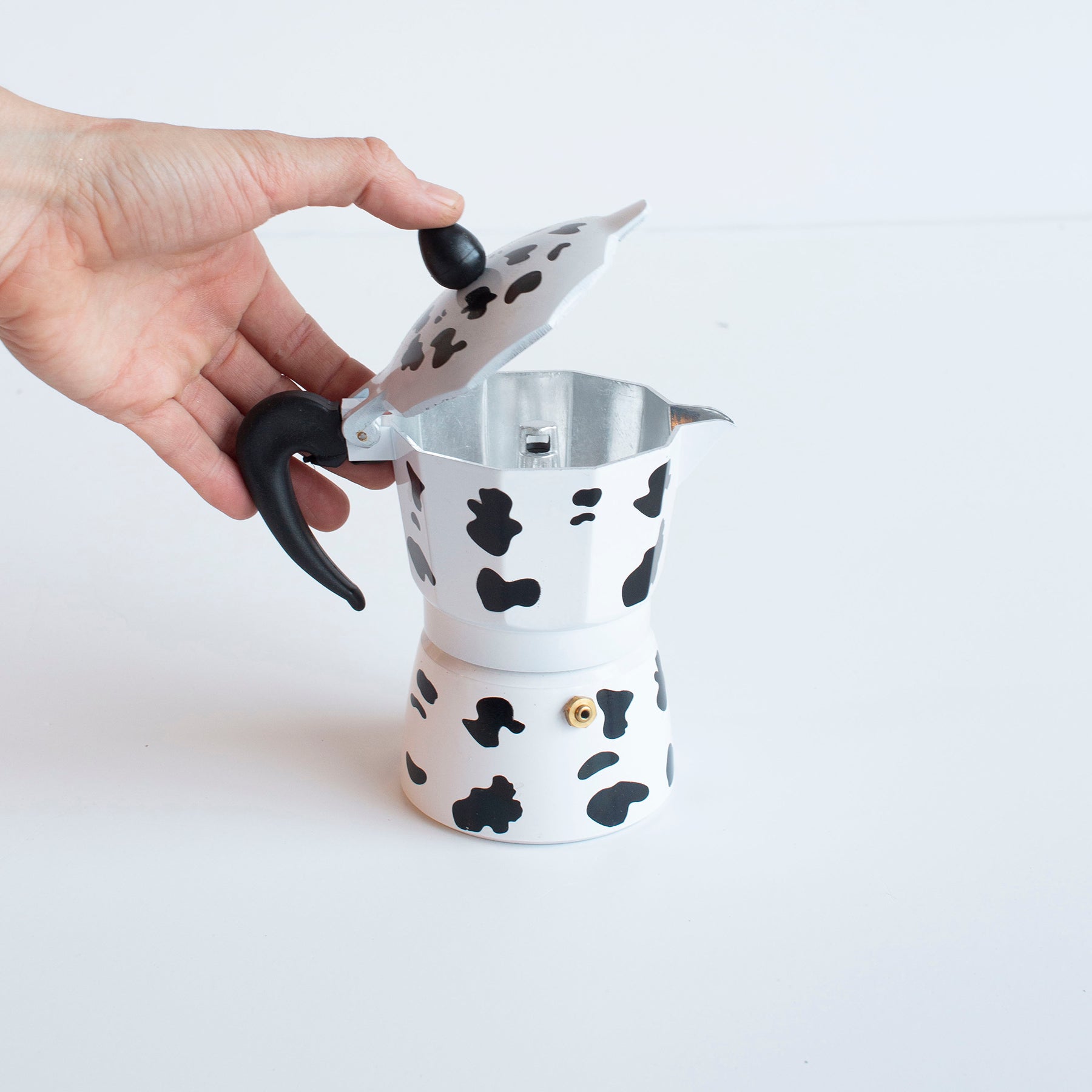 Cow Print Moka Pot