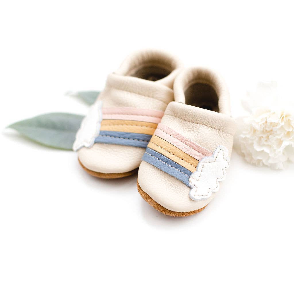 Rainbow Baby Moccasins