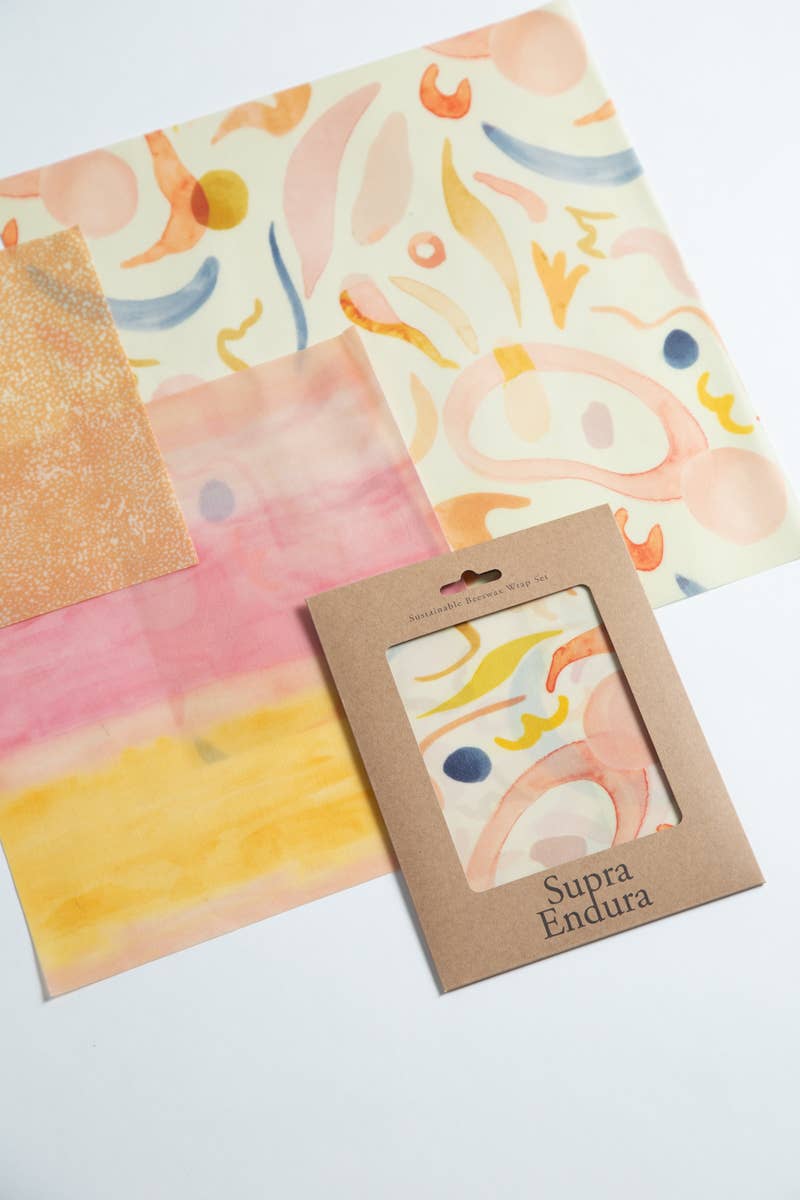 Sunset Beeswax Wrap 3 pack