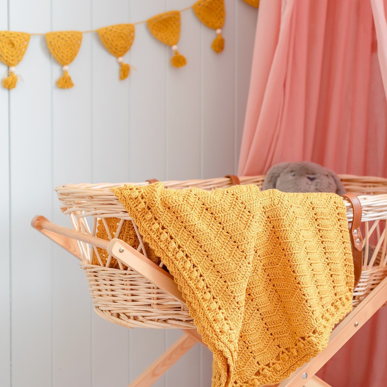 Turmeric Crocheted Baby Blanket