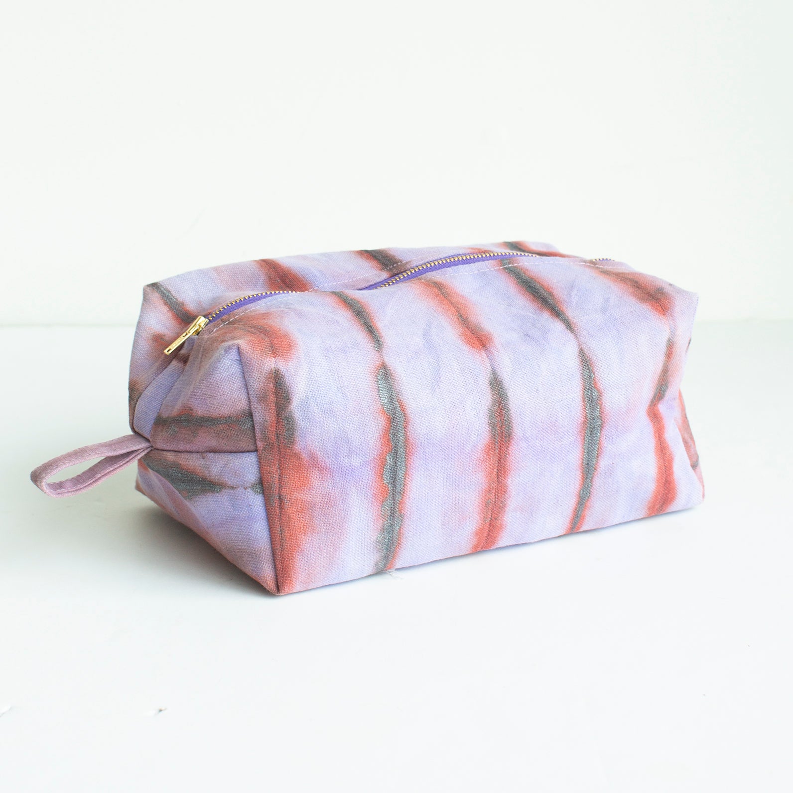 Shibori Travel Kit in Purple