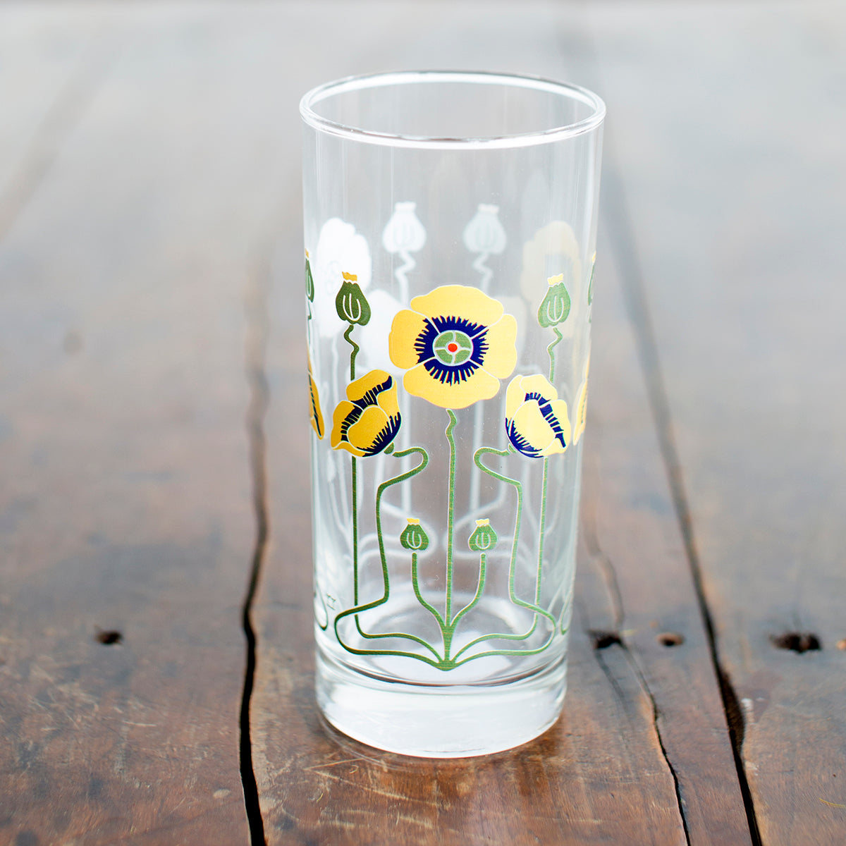 Golden Poppy Collins Glass