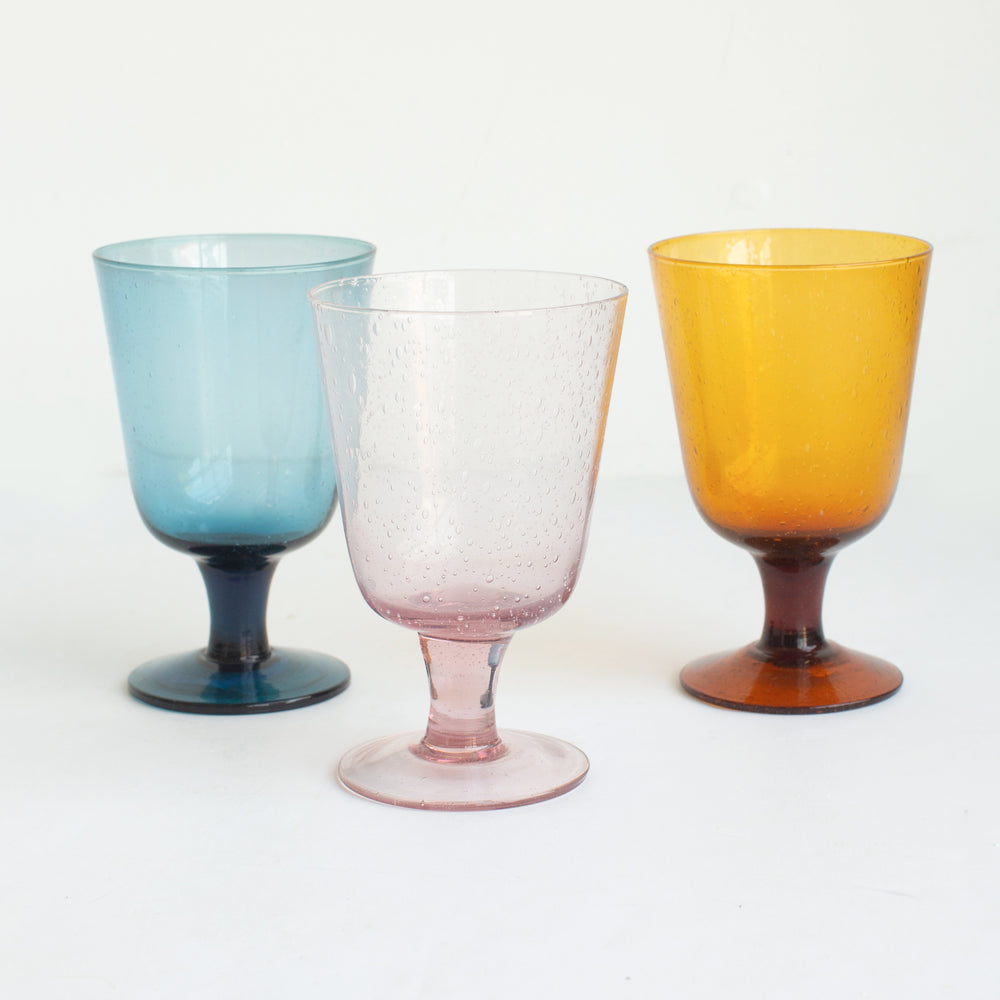 Handblown Bubble Glass Tumbler, Set of 6 – Salt & Sundry