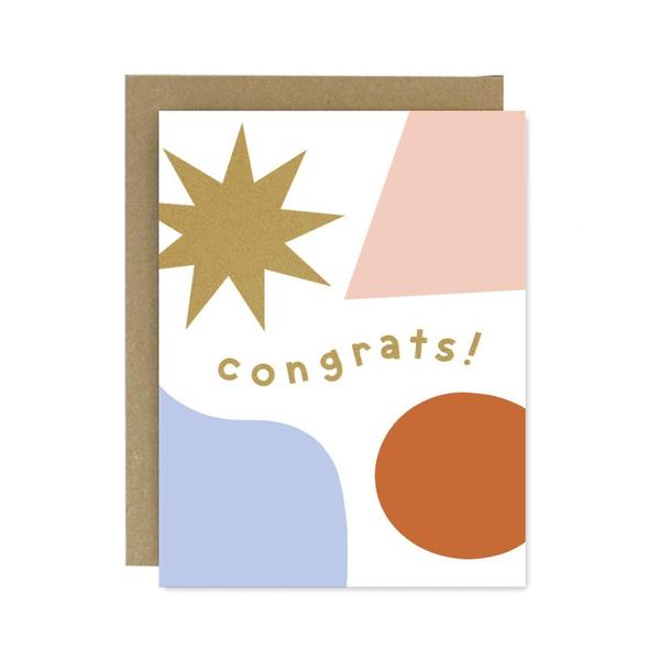 Congrats Shapes + Colors Card