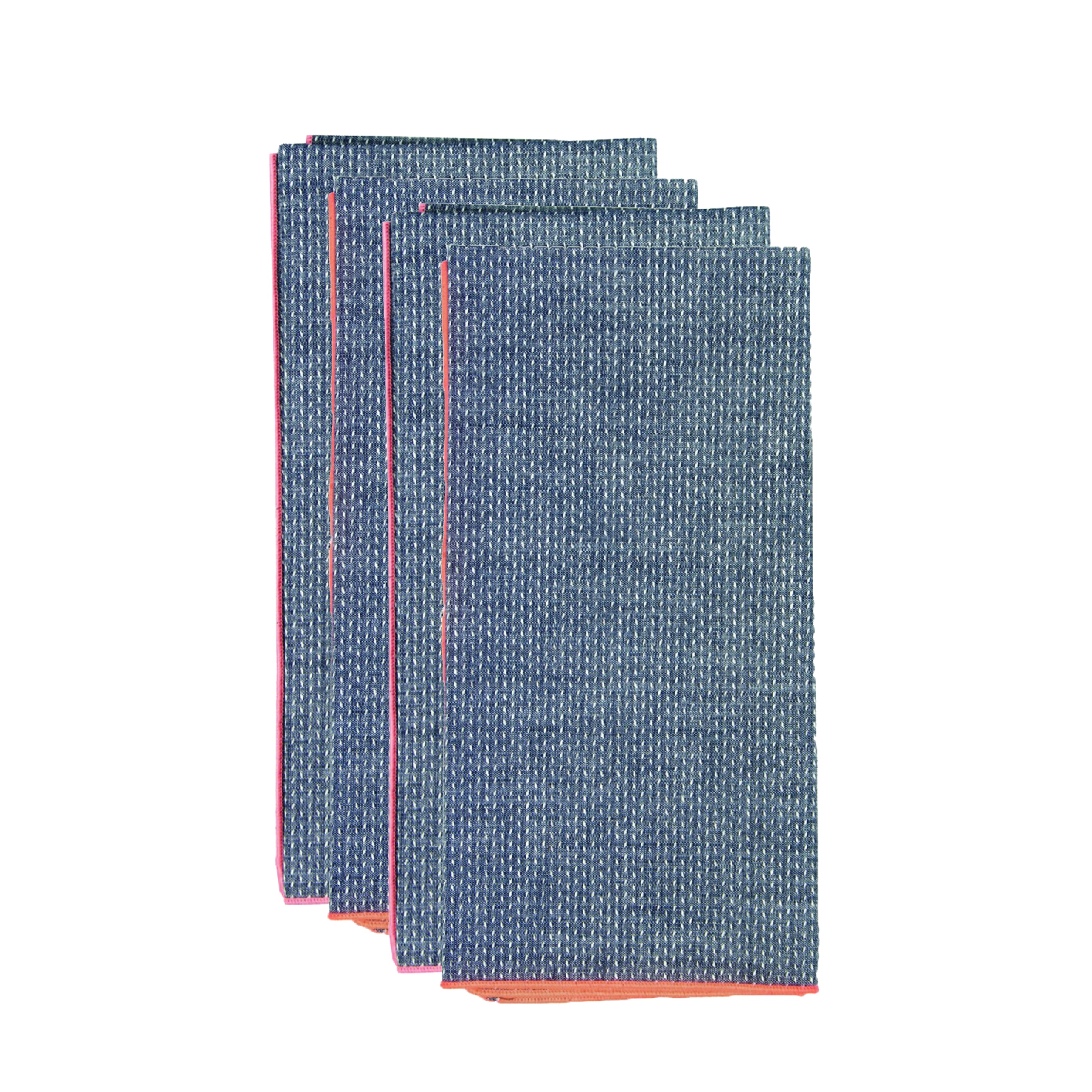 Dobby Chambray Napkins, Set of 4