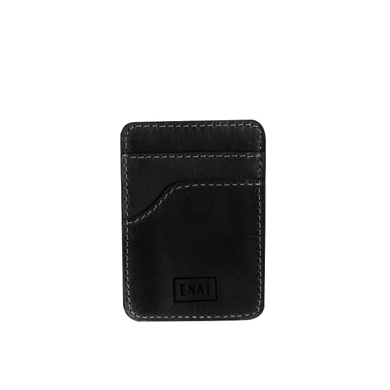 Black Leather Card Wallet