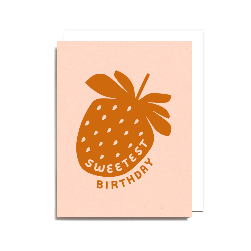 Sweetest Birthday Strawberry Card