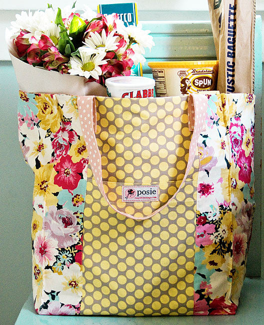 Jane Market Bag Sewing Pattern – Posie: Patterns and Kits to Stitch by