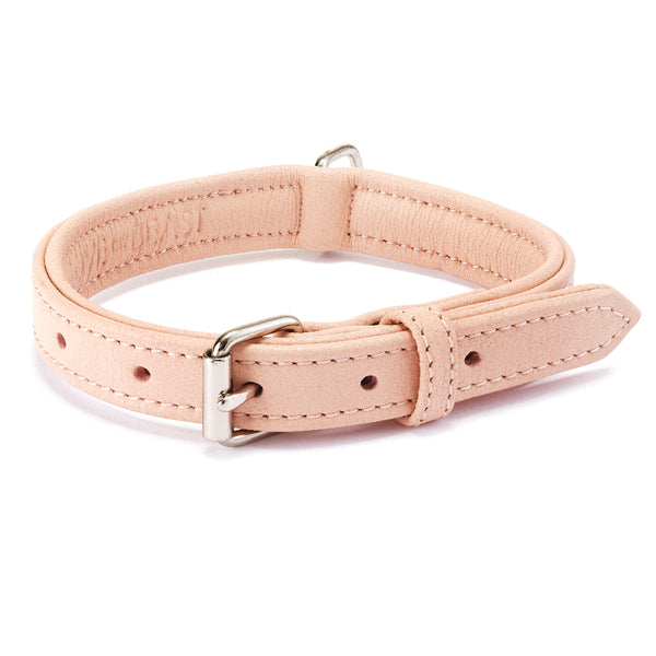 Pink Leather Dog Collar - Pink Leather Collar For Dogs - Pretty Pink - Paw  My God!