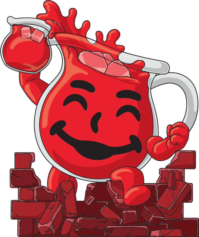 STL file Kool Aid Man Iconic Scene Diorama 👨・3D printer model to  download・Cults