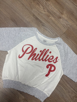 Phillies Girls Curve Ball Fashion Tee - Monkey's Uncle