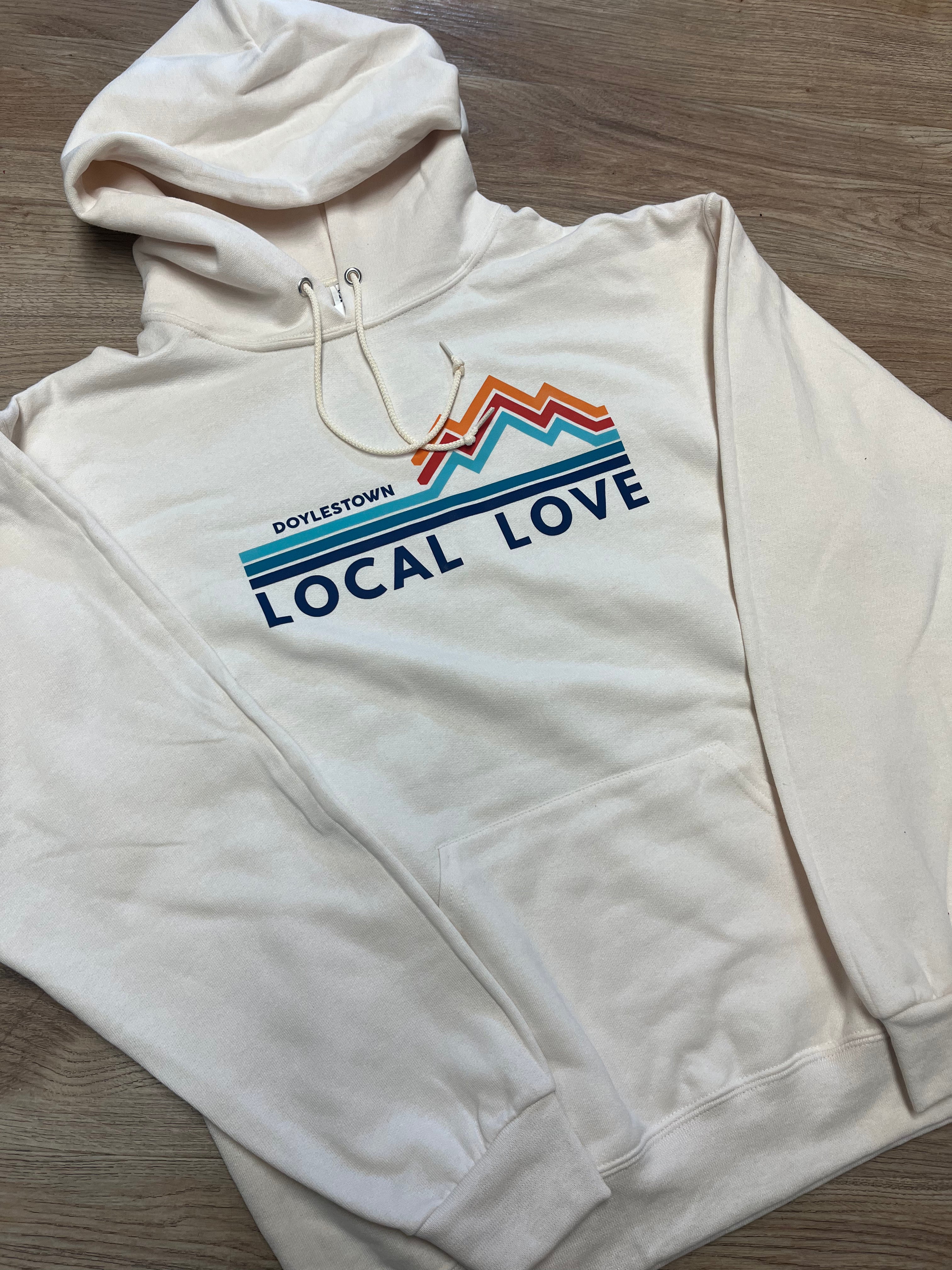 Local Love Doylestown Cream Hoodie