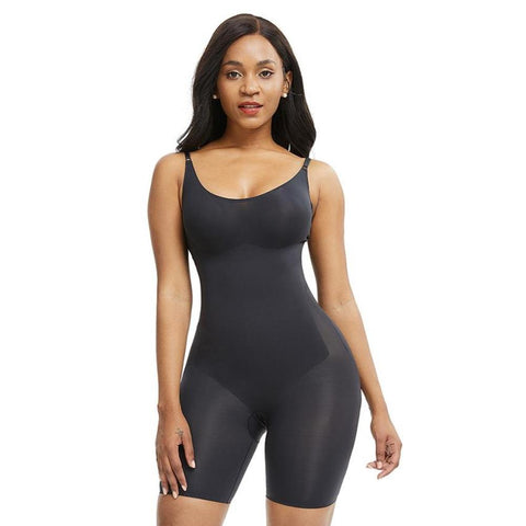 Rihanna Plus Black Shapewear with Adjustable Shoulder Straps and Stretchy Chest Fabric for a Variety of Chest Sizes.