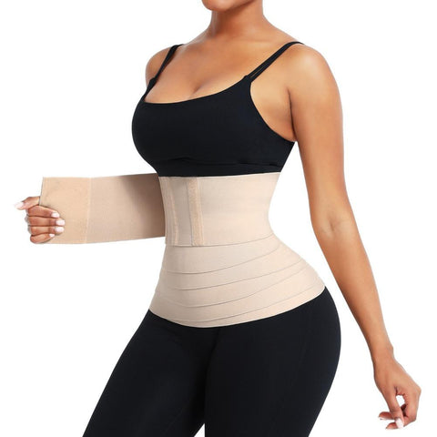 Gigi Form-Fitting Compression Belt - Burn Extra Calories, Slim Midsection, High-Quality Polyester and Latex, Adjustable Tightness, Wrapped Wear, Elastic and Durable, Suitable for All Women's Figures.