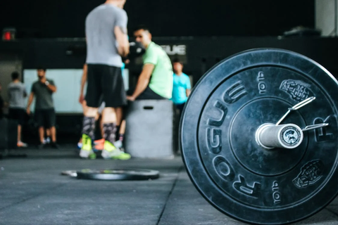 A group of people working out in the gym