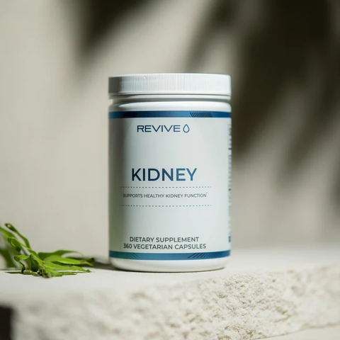 A bottle of healthy kidney function from Revive