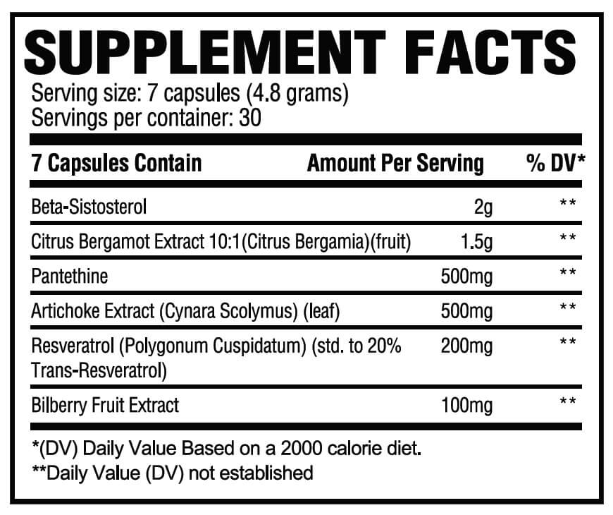 Lipid Supplement Facts