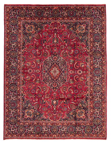 25417-Mashad Hand-Knotted/Handmade Persian Rug/Carpet Traditional Authentic/ Size: 12'9" x 9'7"