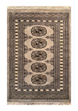 25059-Bokhara Hand-Knotted/Handmade Pakistani Rug/Carpet Tribal/Nomadic Authentic/ Size: 3'1" x 2'0"