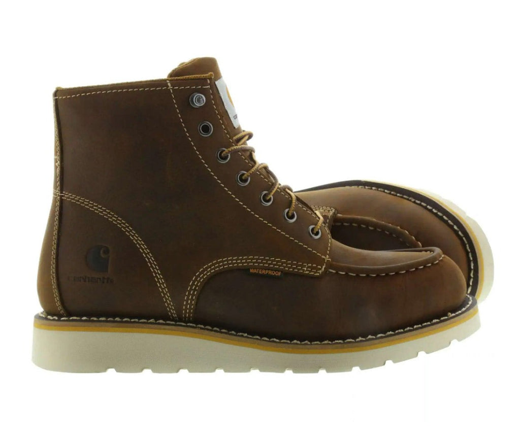 Carhartt Boots - 6-Inch Brown Wedge Work - Dark Bison CMW6095 – Hahn's ...