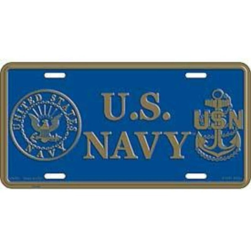 License Plate - USN Logo (EM-LP0523) - Hahn's World of ...