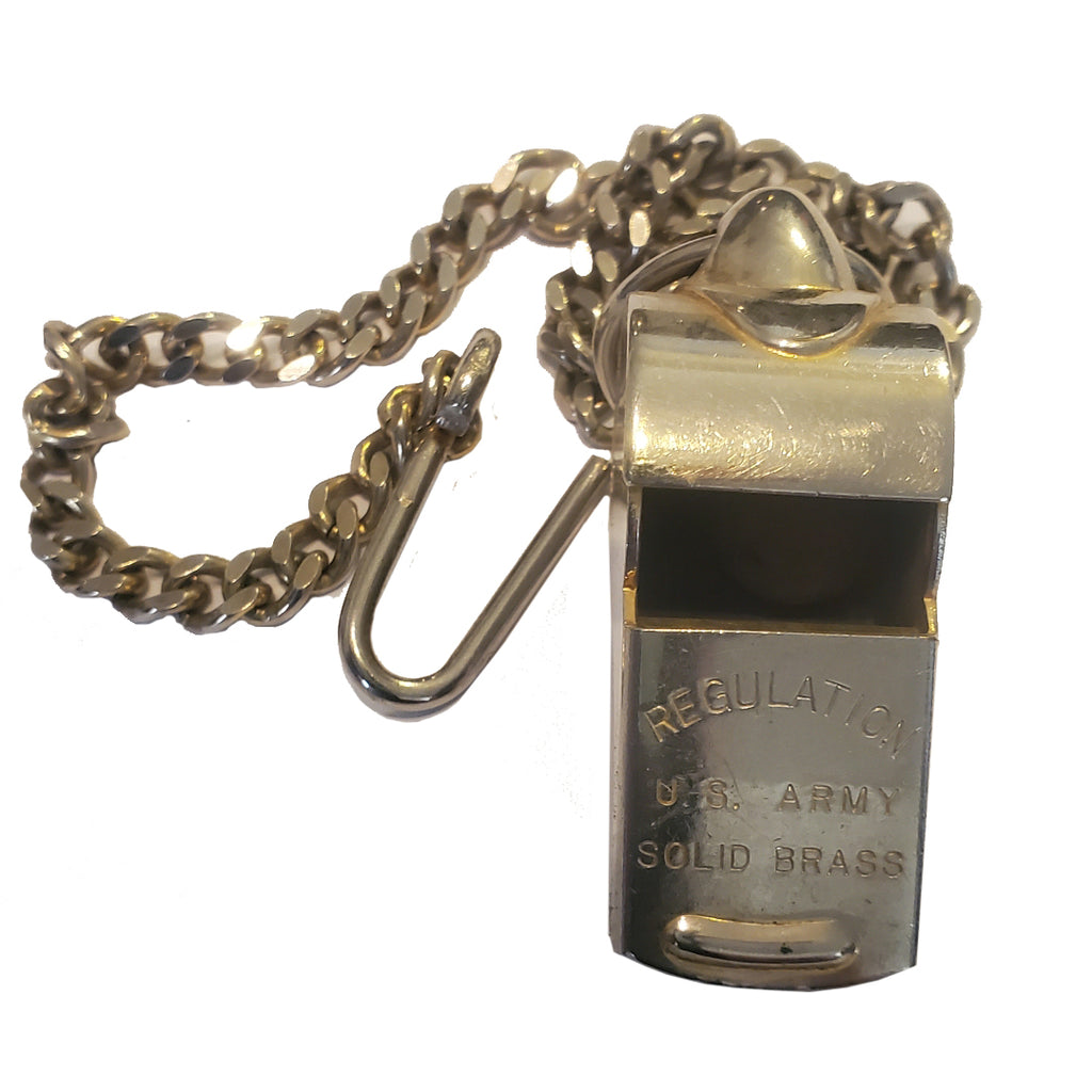 Vintage Regulation U.S. Army Brass Whistle – Hahn's World of Surplus