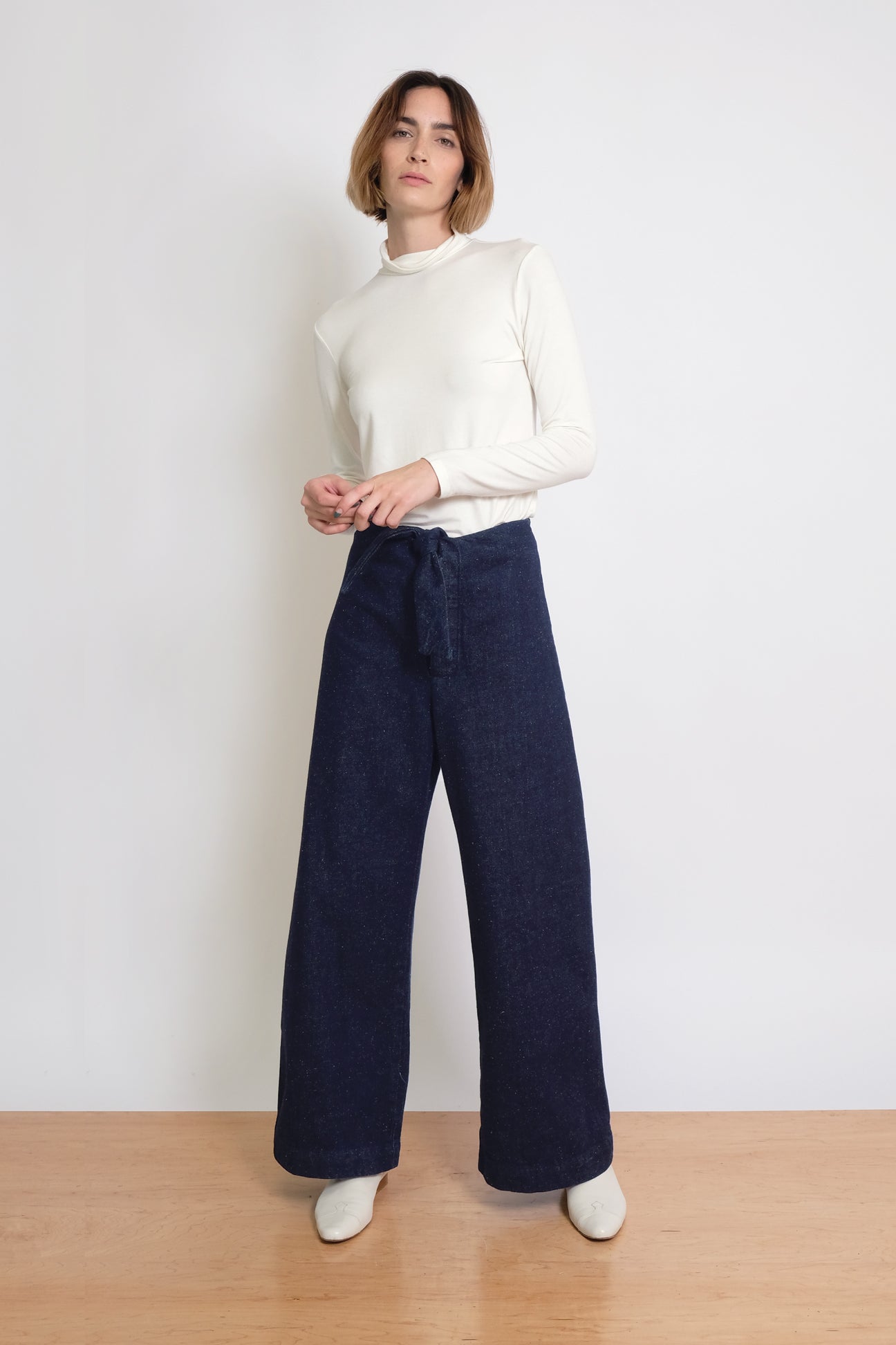 Handspun Denim Knotted Sailor Pant