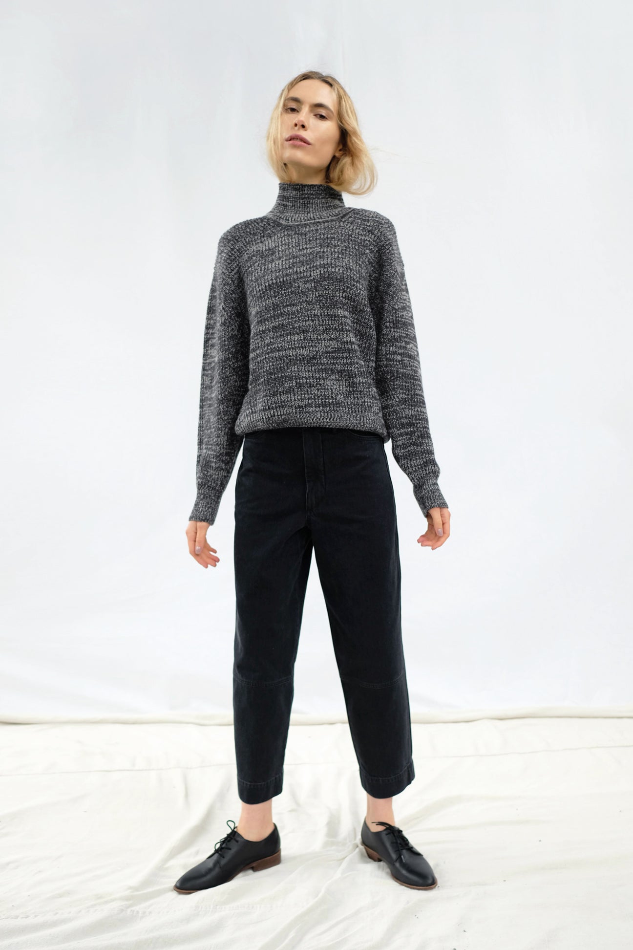 Melange Black Shae Sweater