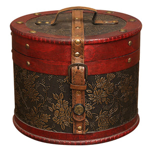 Classic Victorian Style Trinket Box with Lock | Small Keepsake Box w/ Top Handle