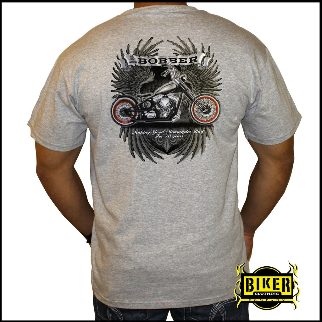 Bobber Short Sleeve T-Shirt | Biker Clothing | Women’s & Men's ...