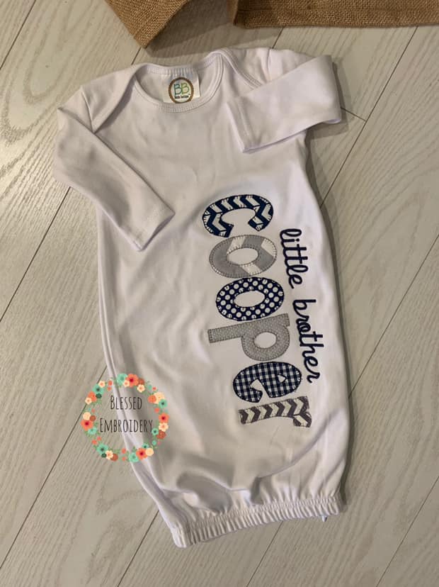 baby boy coming home gown