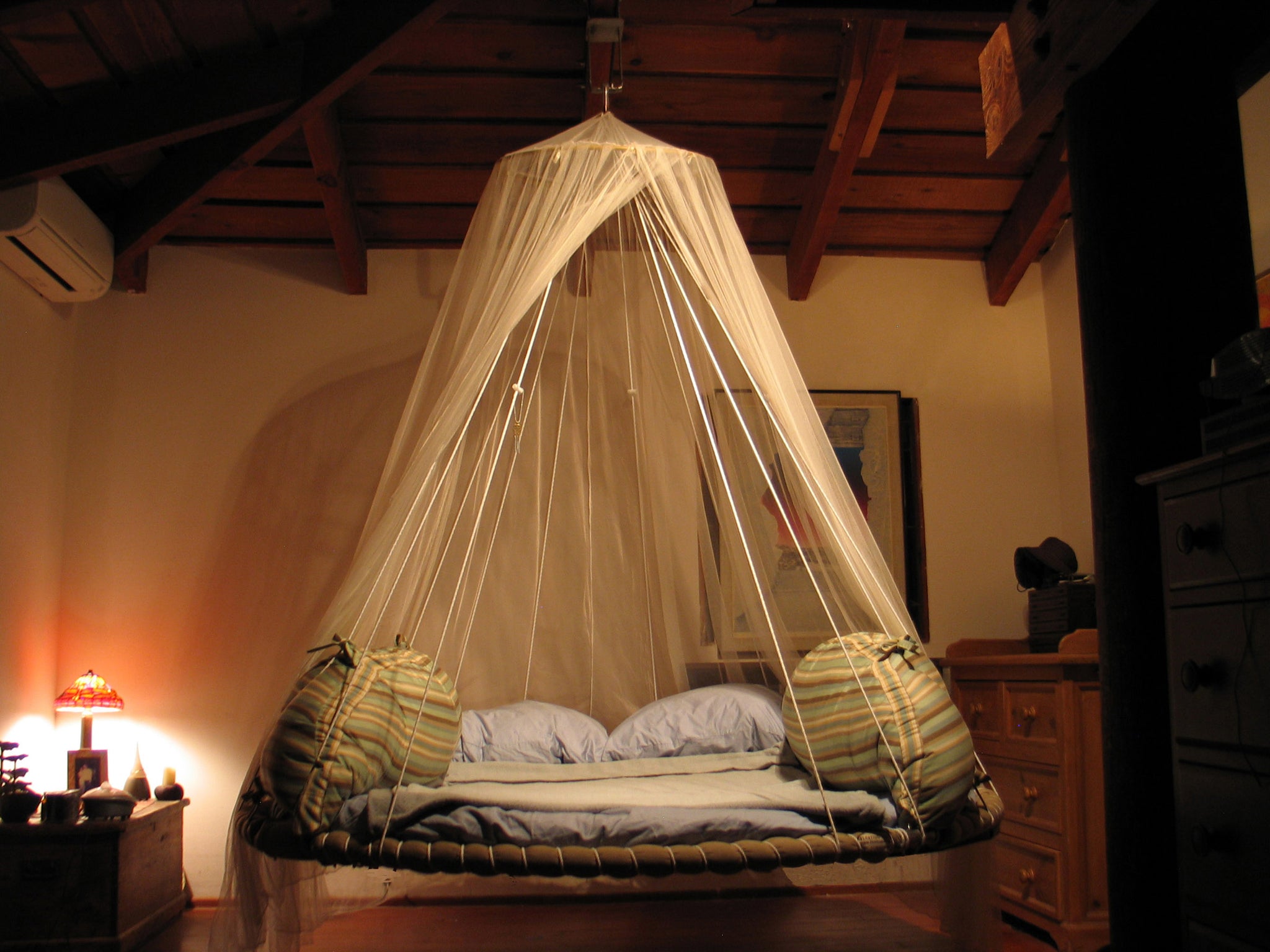 beds with mosquito nets