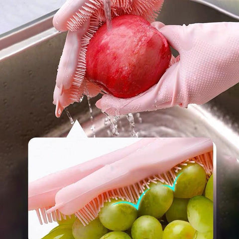 Silicone Scrubber Cleaning Gloves - It's Okay To Be Weird