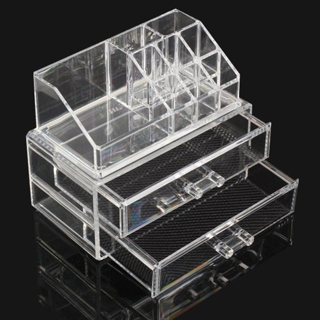 Transparent Makeup Organizer Storage Box Acrylic Makeup Display