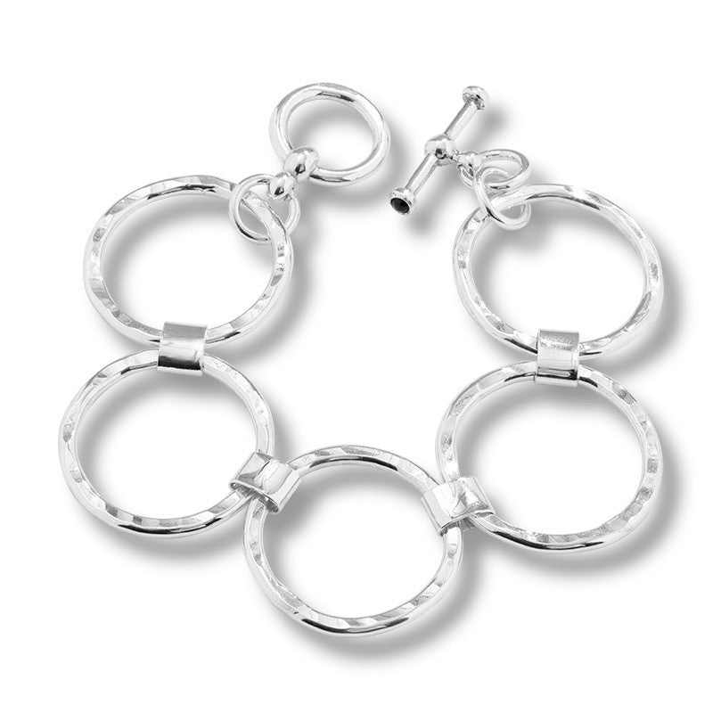 SILVER LARGE LINK BRACELET